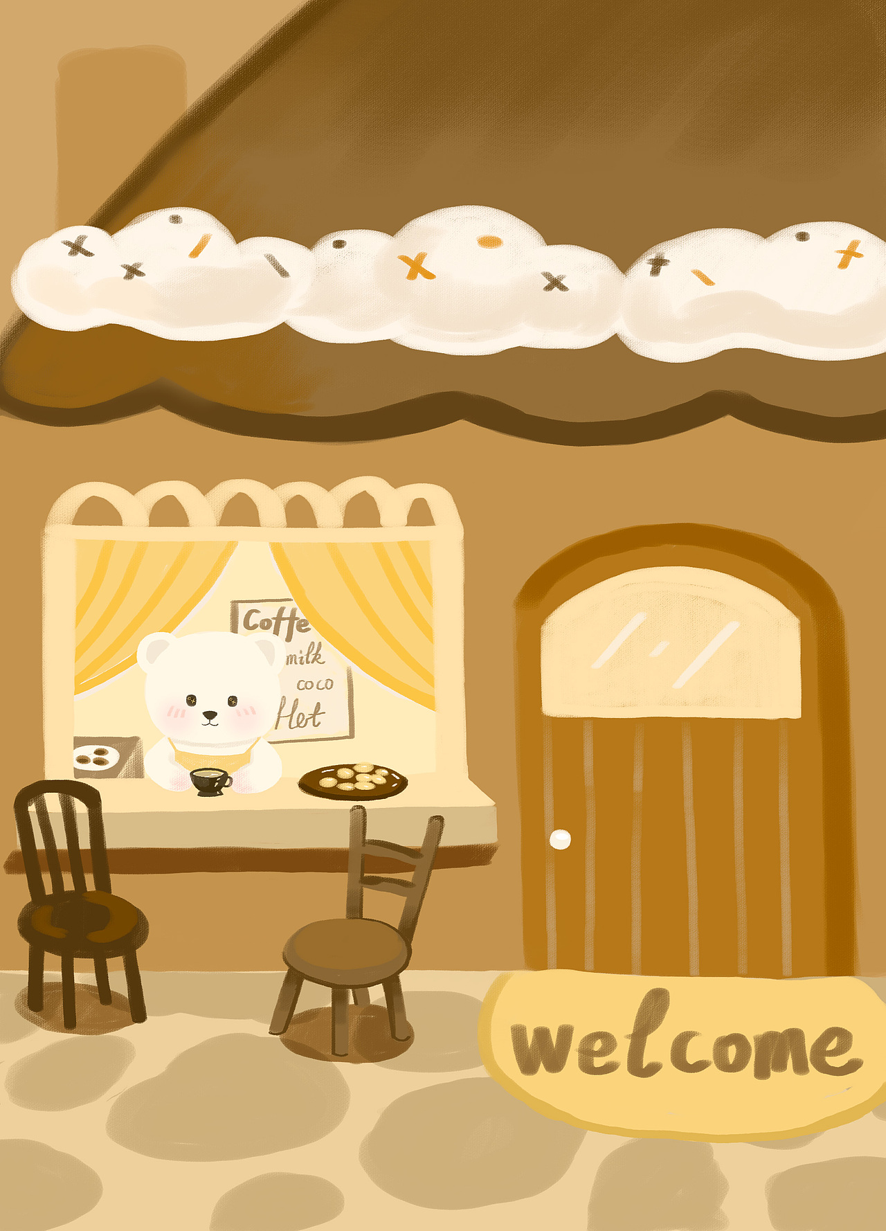 奶茶店（图ZMzI2NzU1NzEy） - 儿童插画 - 站酷设计师风原L原创素材 - 站酷ZCOOL