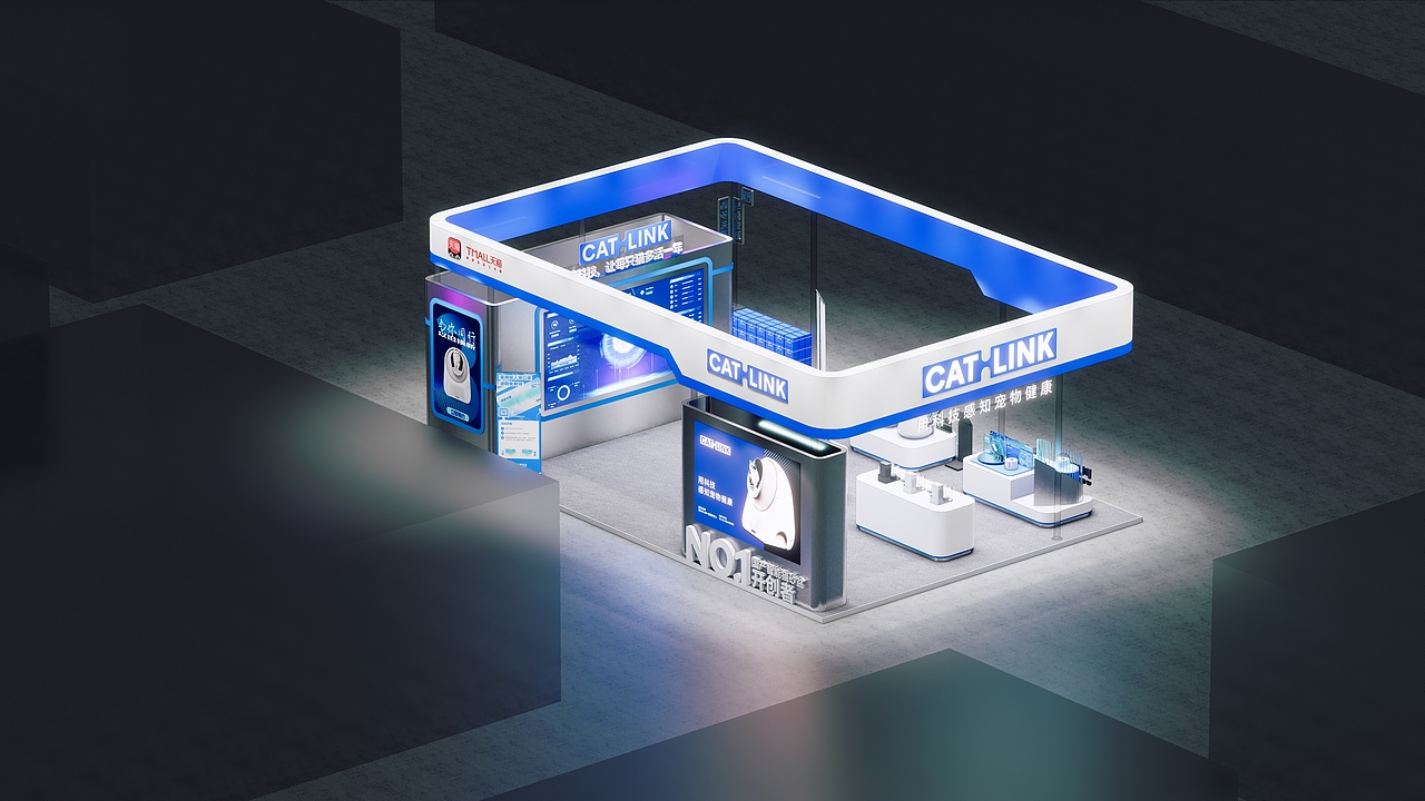 CATLINK｜亚宠展｜展台设计搭建（图ZMzI4NTQ5OTI0） - 展陈设计 - 站酷设计师举栗Julistation原创素材 - 站酷ZCOOL
