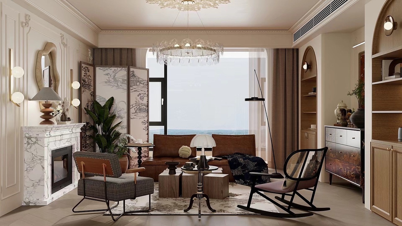 法式复古 混搭（图ZMzY2NDY5NDI4） - 家装设计 - 站酷设计师王慧婷室内设计原创素材 - 站酷ZCOOL