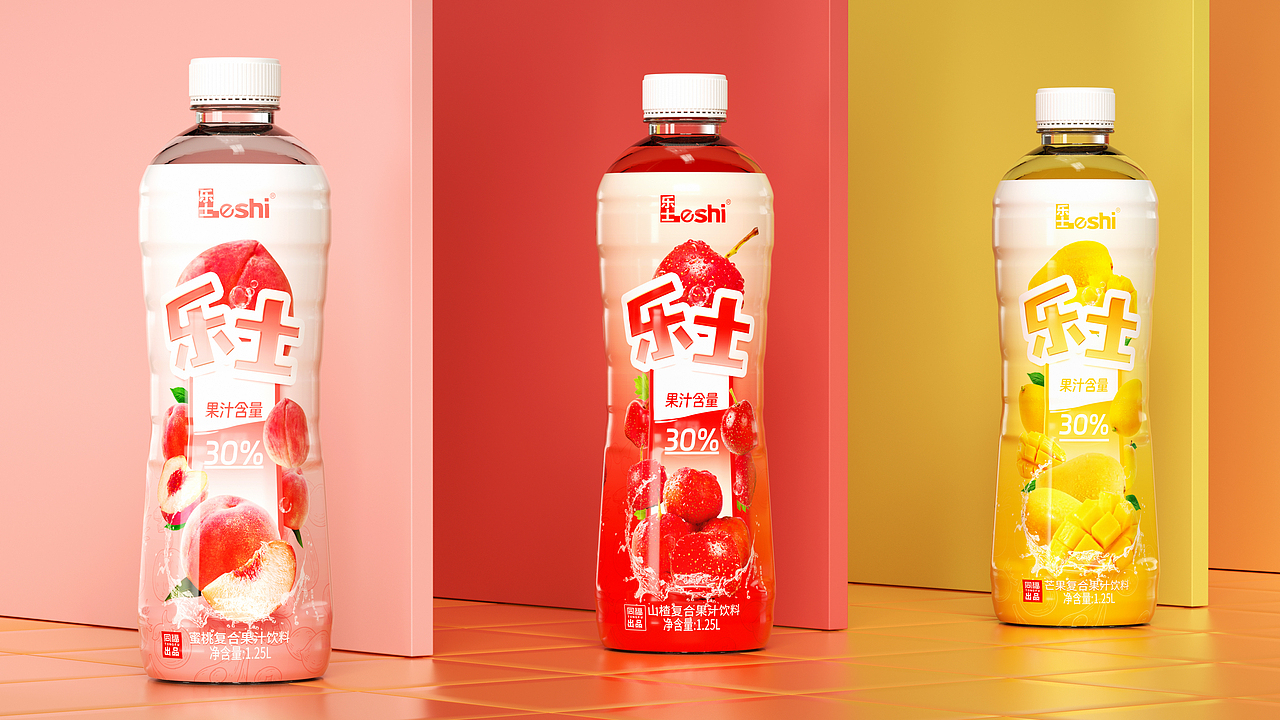 同福乐士果汁包装设计