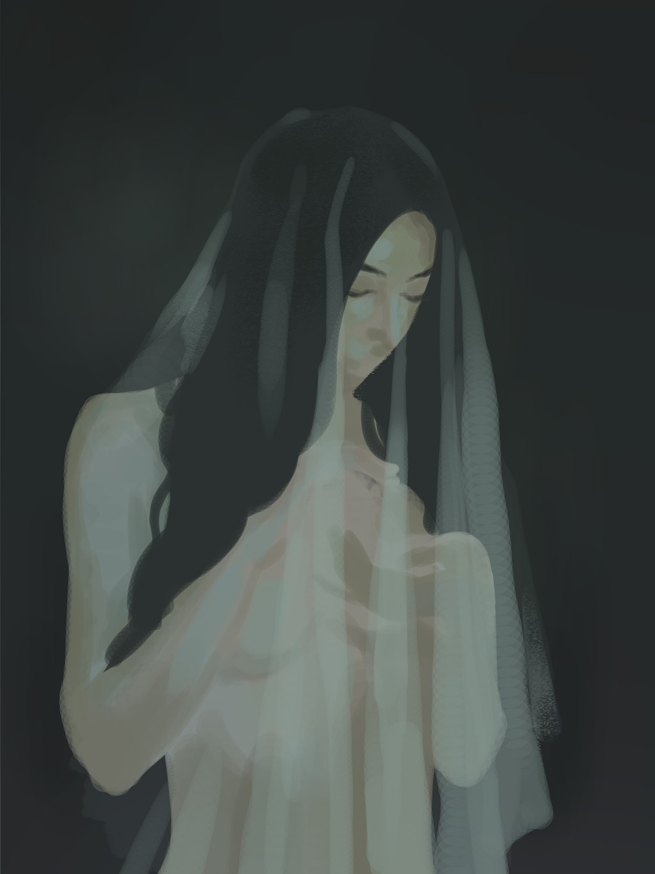 质感插画打卡挑战 Day05-轻纱(图ZMzI4MjU3NjA4) - 创作习作 - 站酷设计师木香子Ivana原创素材 - 站酷ZCOOL
