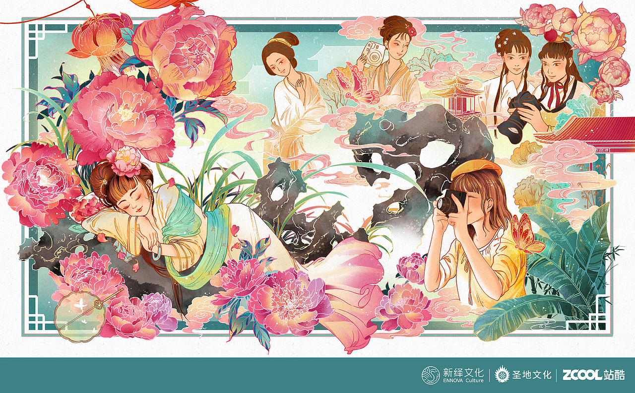 红楼醉梦（图ZMzA2NTA1Nzg0） - 商业插画 - 站酷设计师斐momoyan原创素材 - 站酷ZCOOL