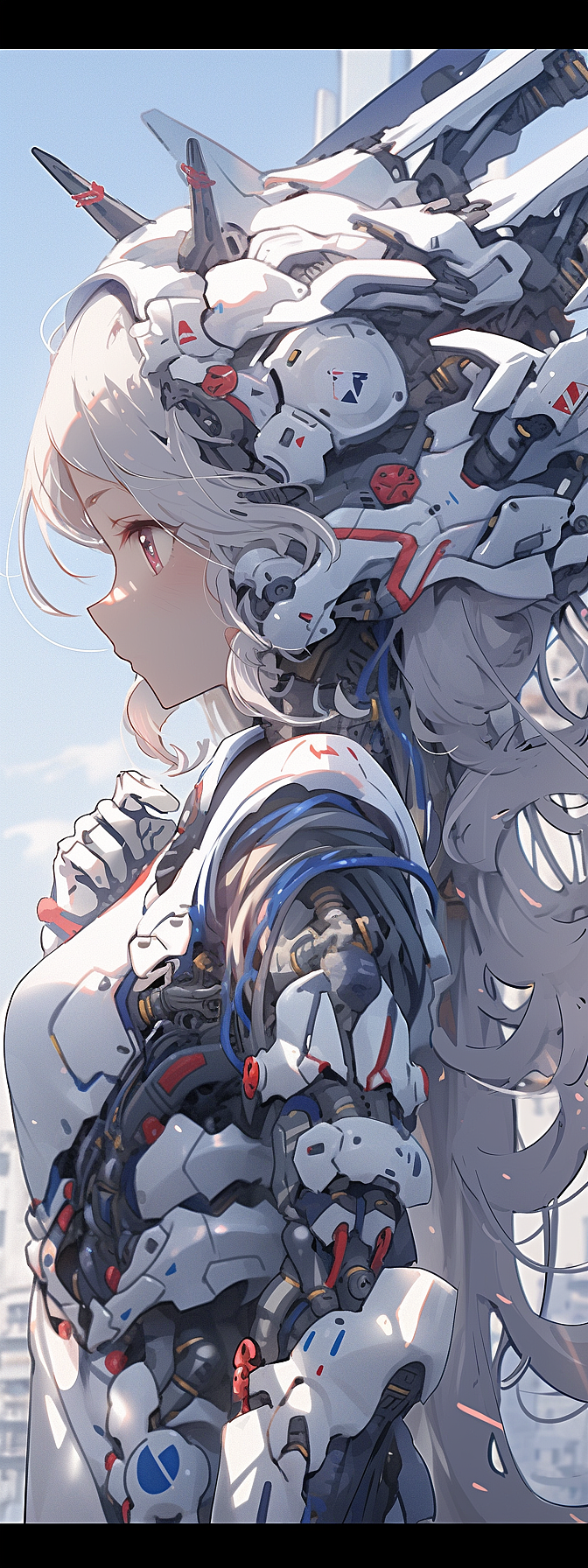 未来科幻风格真实写实动漫女孩