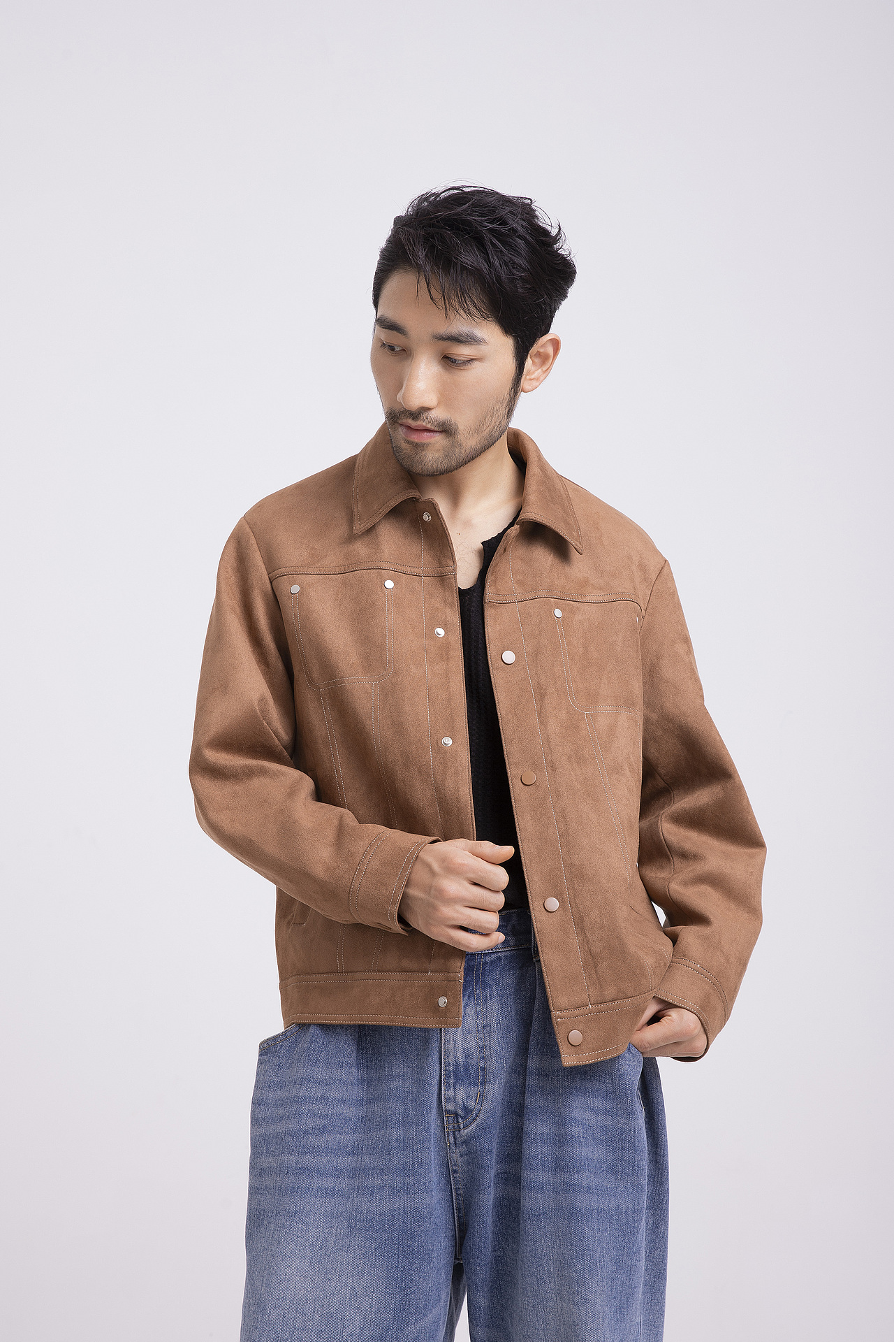 男装拍摄 白底图