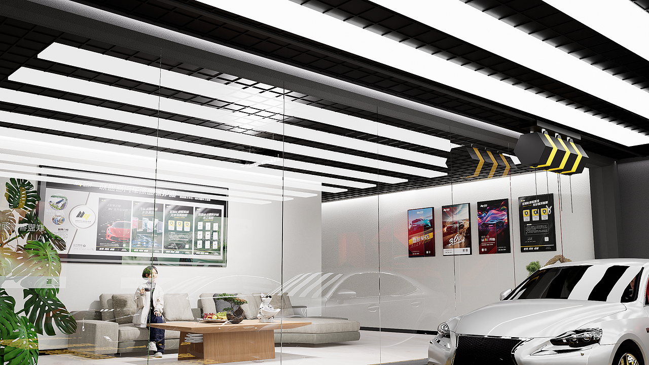 洗车店效果呈现