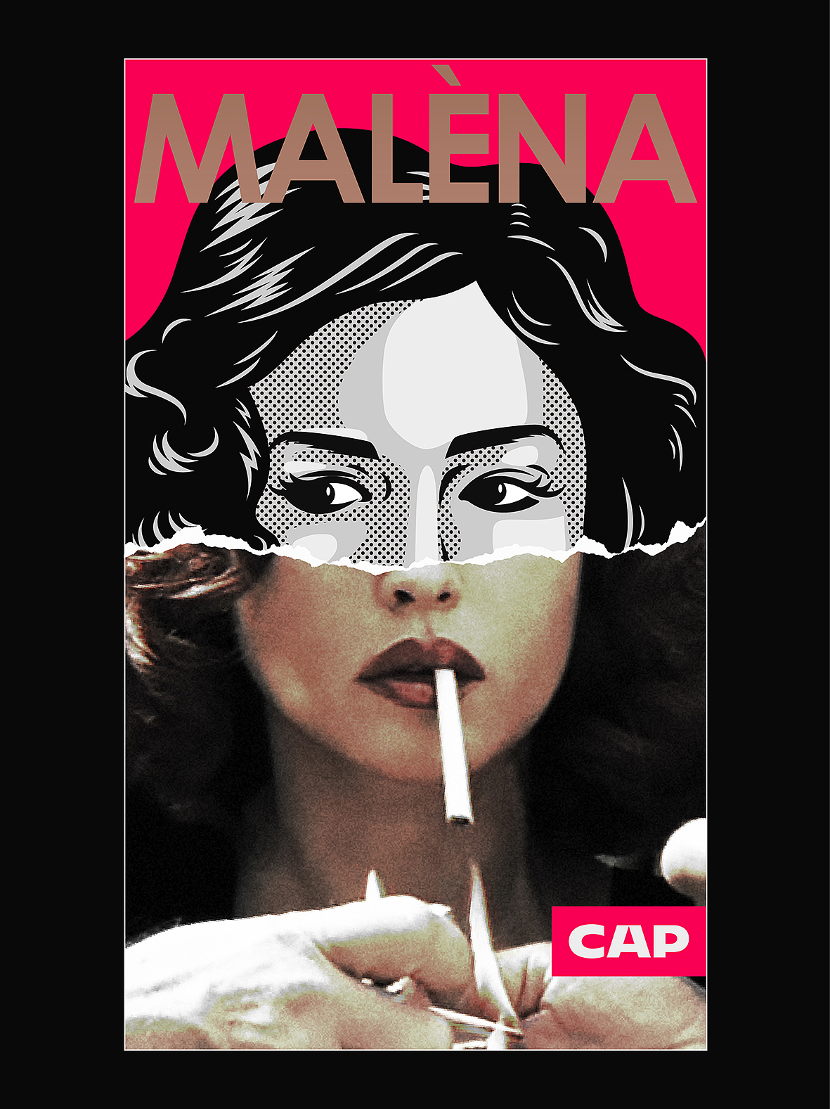 POPortrait 拼贴波谱插画练习/海报设计