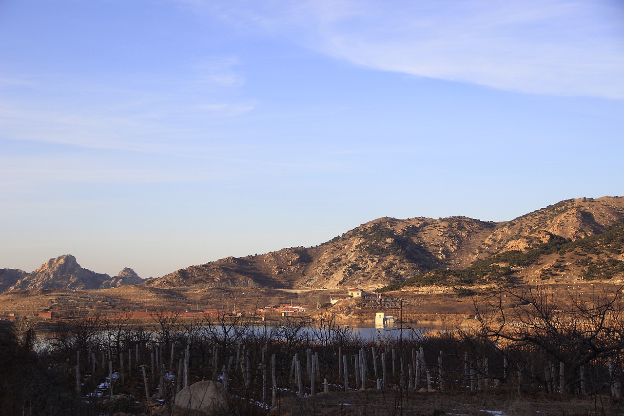 茶山水库风雪后