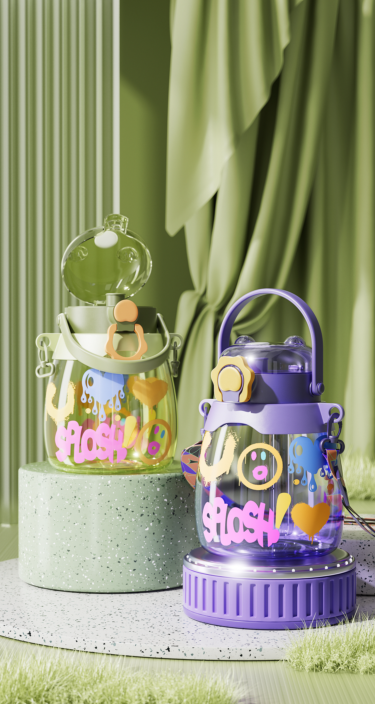 大肚杯产品渲染（图ZMzcwNzk0NjYw） - 产品 - 站酷设计师杨柳杨柳原创素材 - 站酷ZCOOL