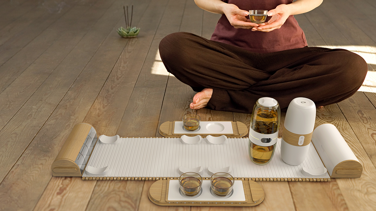 第三届站酷奖评审特别奖-云沏智能茶杯（图ZMjk3MzExNzU2） - 生活用品 - 站酷设计师Morning视觉原创素材 - 站酷ZCOOL