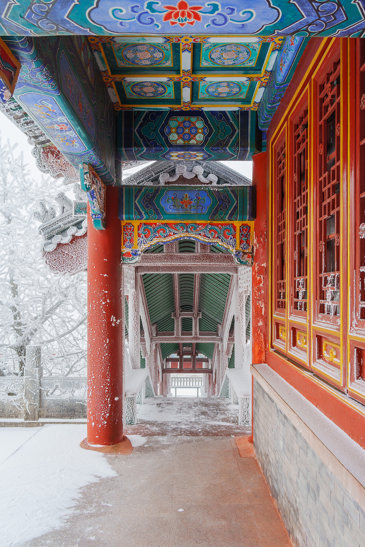 天门山寺 白里透红