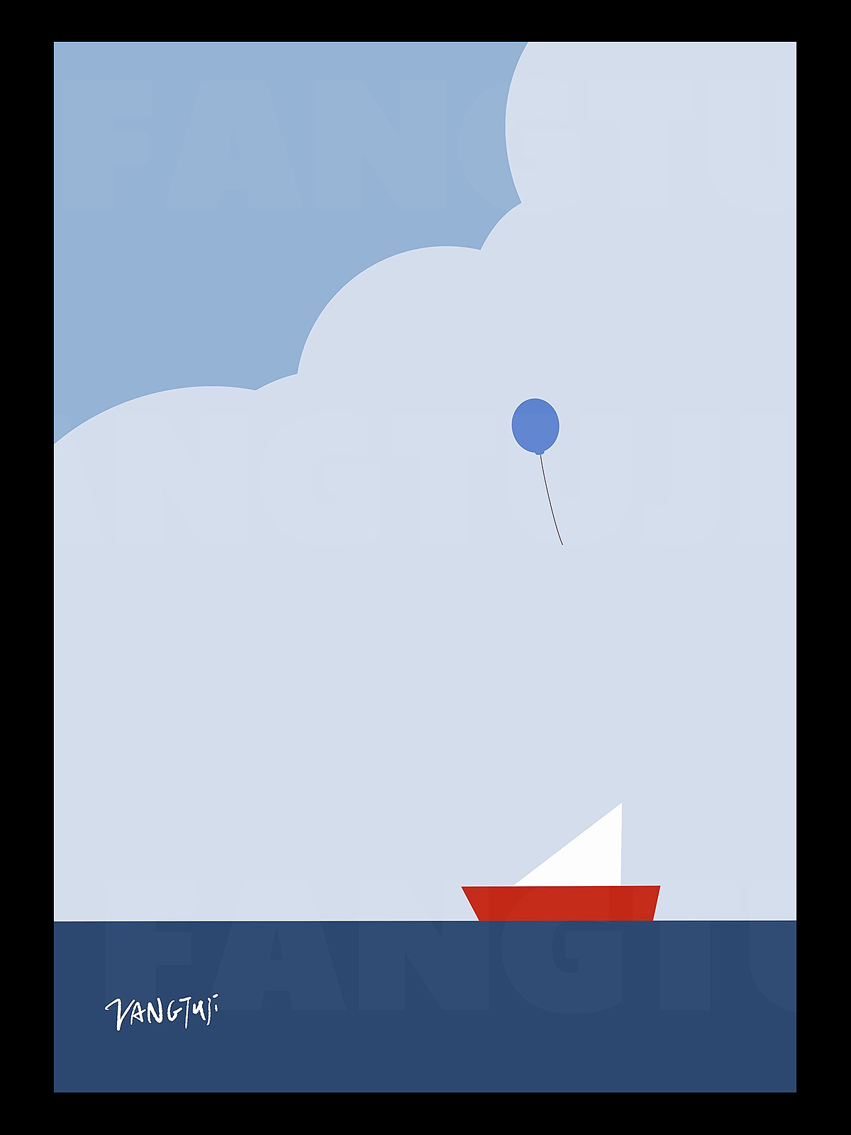 矢量手绘插画 山川河海春秋冬夏风景