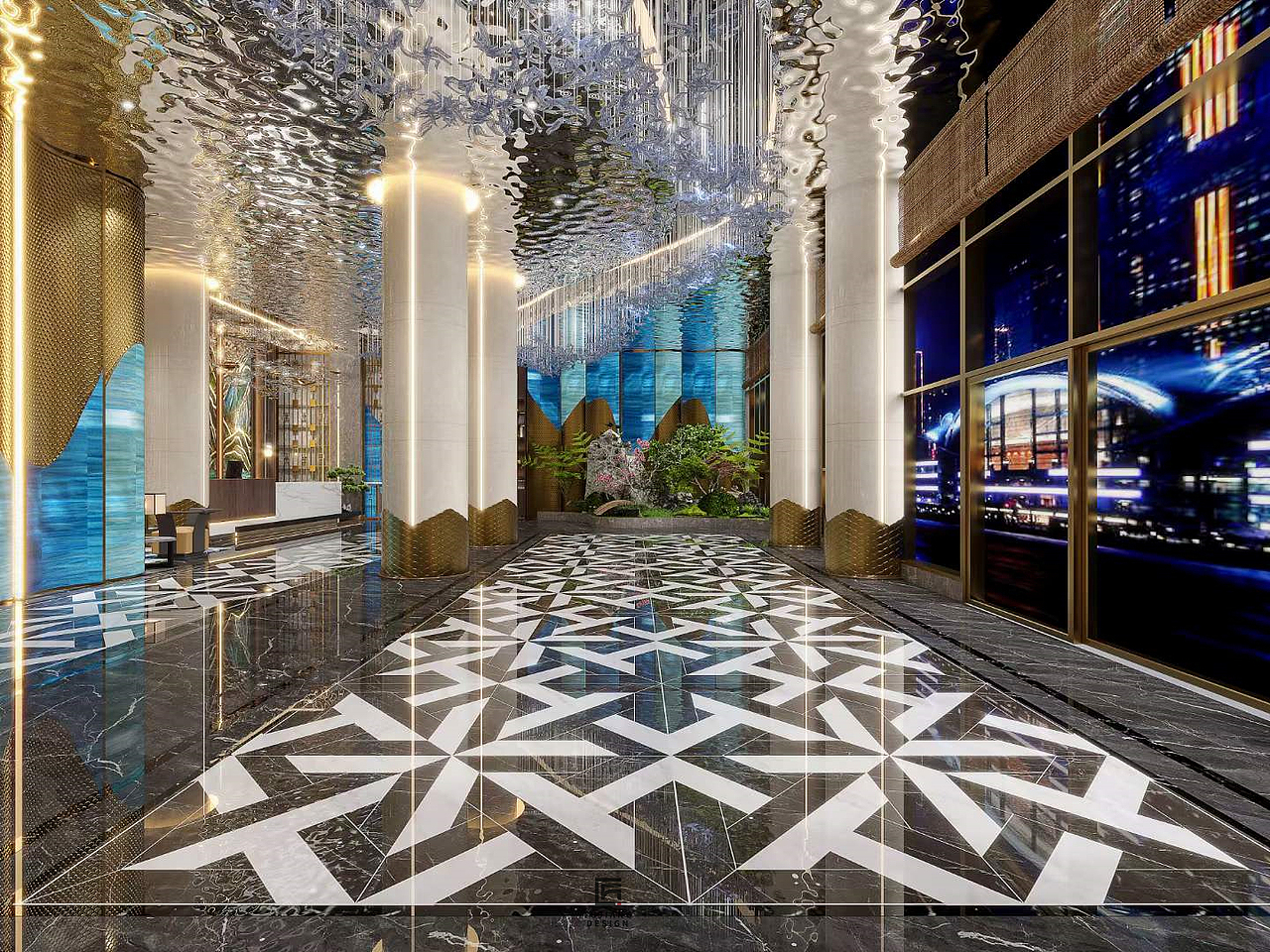 酒店会所设计| 赋予空间灵动的活力（图ZMzU1MTM3OTc2） - 酒店餐饮设计 - 站酷设计师欣欣爱设计吖原创素材 - 站酷ZCOOL