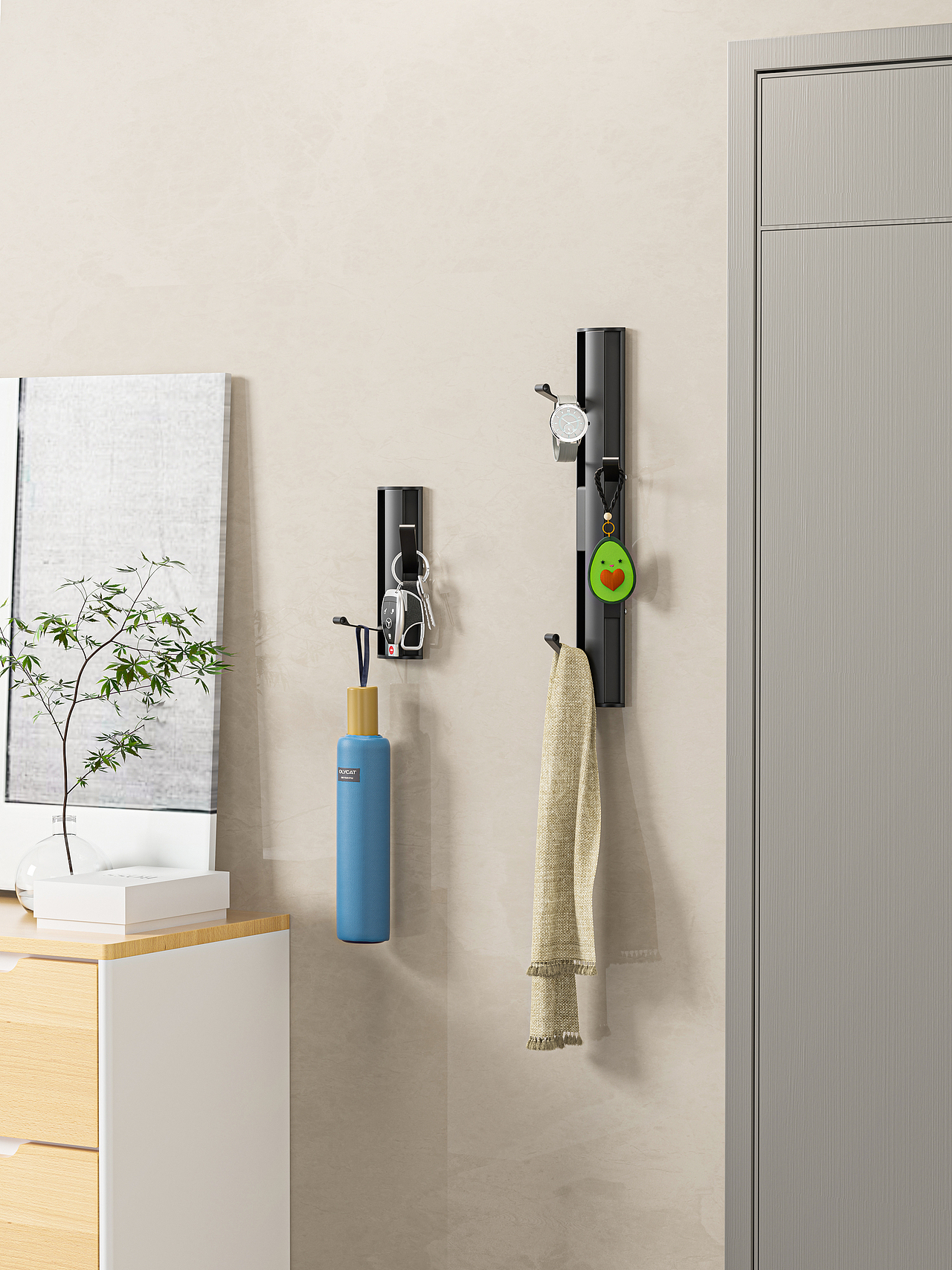 立式隐形挂钩-渲染