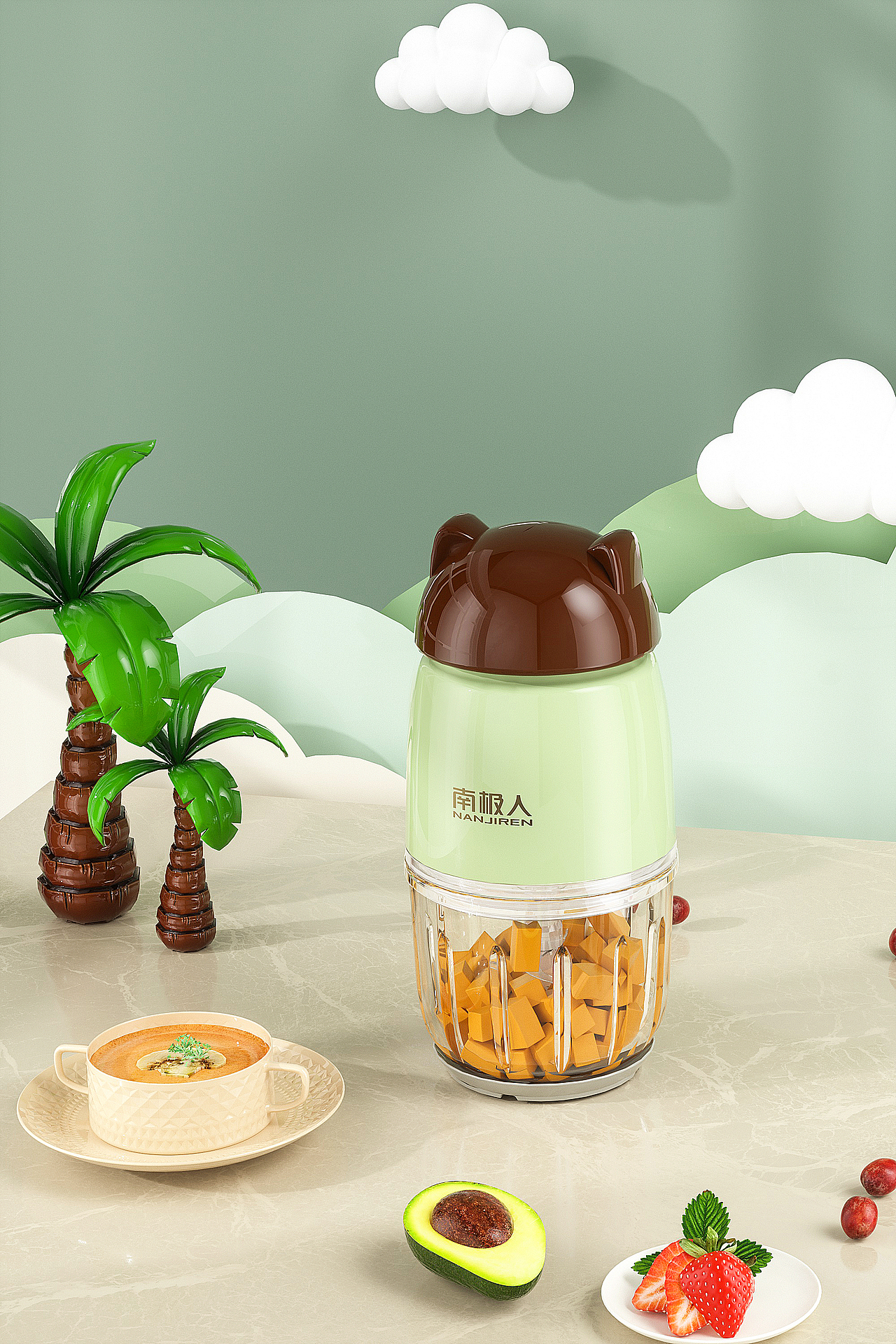 洗衣机*辅食机渲染（图ZMzMwMDQzMjE2） - 电商 - 站酷设计师飘飘12原创素材 - 站酷ZCOOL