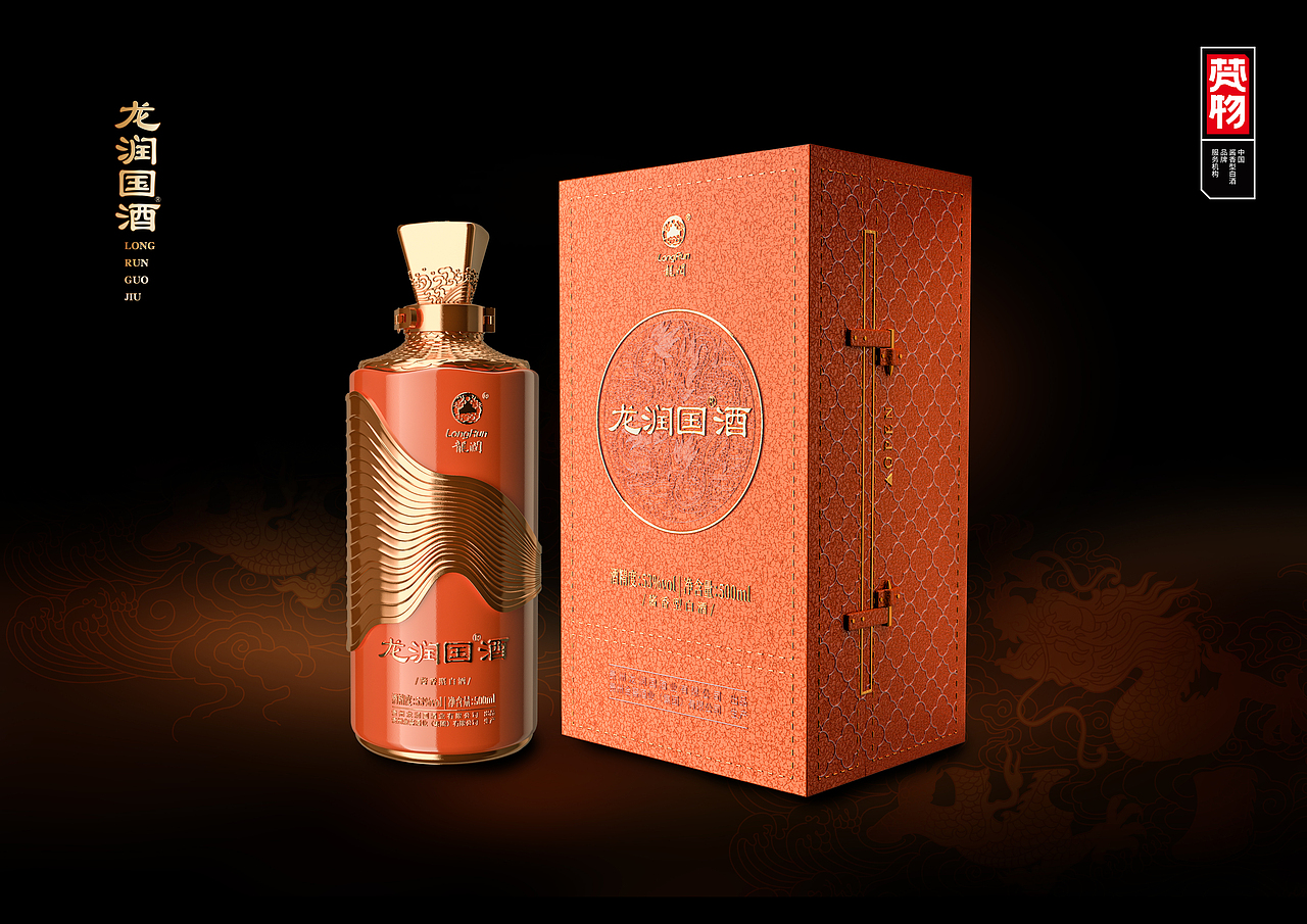 龙润国酒 X 梵物天工创意 | 包装设计（图ZMzUzMTU0Njg0） - 包装 - 站酷设计师梵物天工原创素材 - 站酷ZCOOL