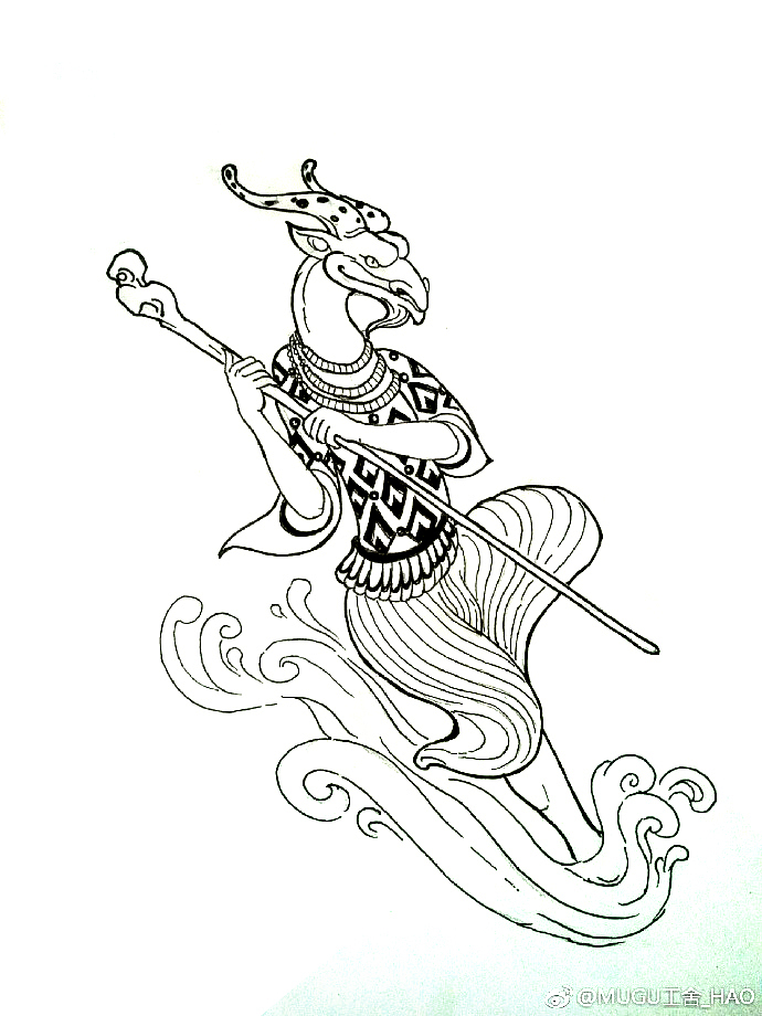 山海经里的自然世界——神2（图ZMzI2ODg3NzEy） - 概念设定 - 站酷设计师MUGU工舍原创素材 - 站酷ZCOOL