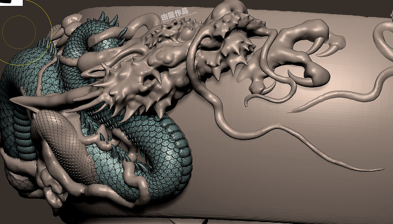 《蟠龙缸》由龙雕塑作品（图ZMzE3NTg0NjU2） - 雕塑 - 站酷设计师上海由龍工作室原创素材 - 站酷ZCOOL