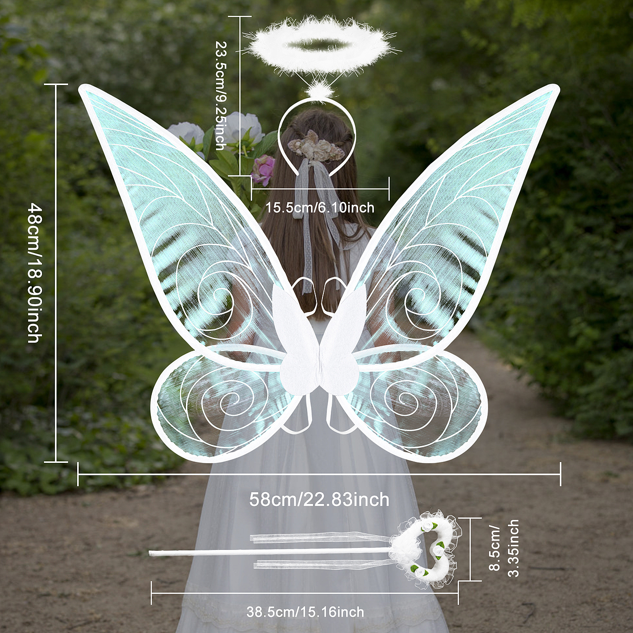 精灵翅膀 蝴蝶翅膀 亚马逊 主图 A+