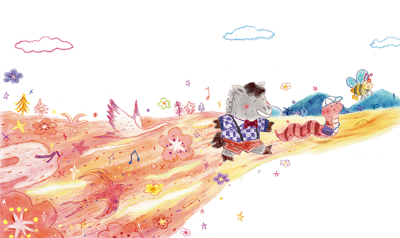 2024加油大步向前走（图ZMzU4OTEzOTAw） - 儿童插画 - 站酷设计师娇女子原创素材 - 站酷ZCOOL