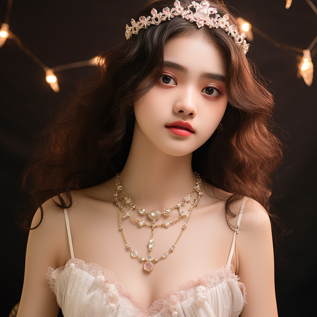 韩系鲜果色公主头饰项链插画（图ZMzU2MTE0MDQw） - 商业插画 - 站酷设计师荷逸原创素材 - 站酷ZCOOL