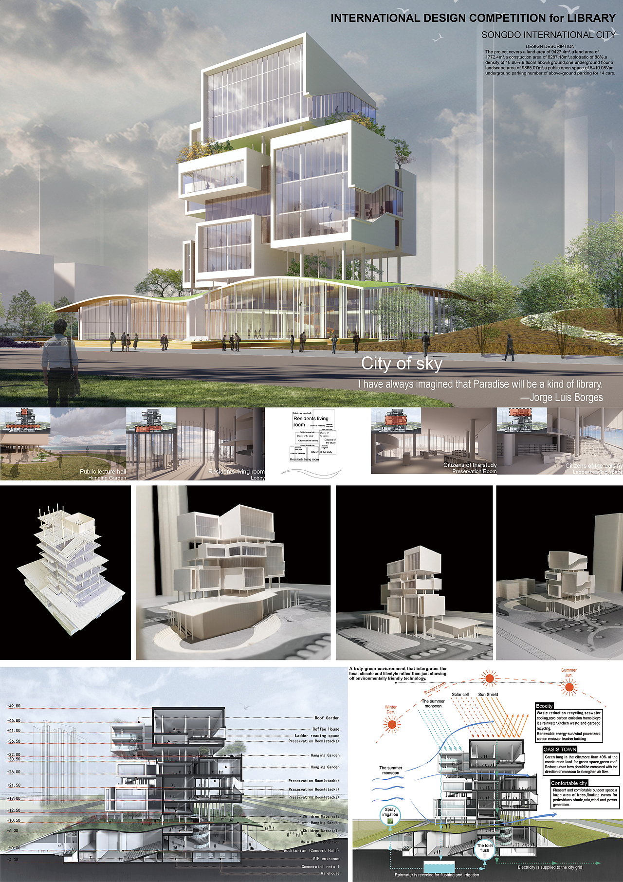 国际城市 | City of Sky | 松岛图书馆（设计竞赛）（图ZMzEyMDE3MzYw） - 建筑设计 - 站酷设计师设计师Hobo原创素材 - 站酷ZCOOL