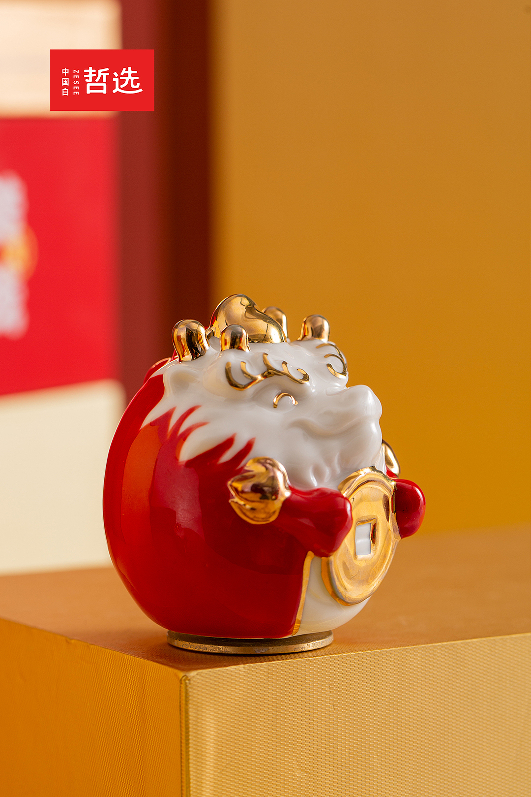 【中国白·哲选】转钱龙·生肖摆件（图ZMzYwMzQ5MTA4） - 生活用品 - 站酷设计师中国白哲选原创素材 - 站酷ZCOOL