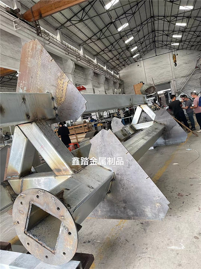 内蒙古户外不锈钢大型精神堡垒 地产标志性标识雕塑