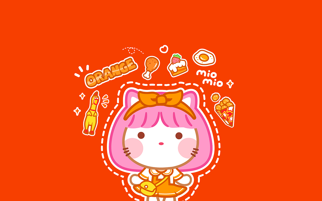 喵星少女多巴胺穿搭（图ZMzQzNzEzOTIw） - 商业插画 - 站酷设计师碳碳原创素材 - 站酷ZCOOL