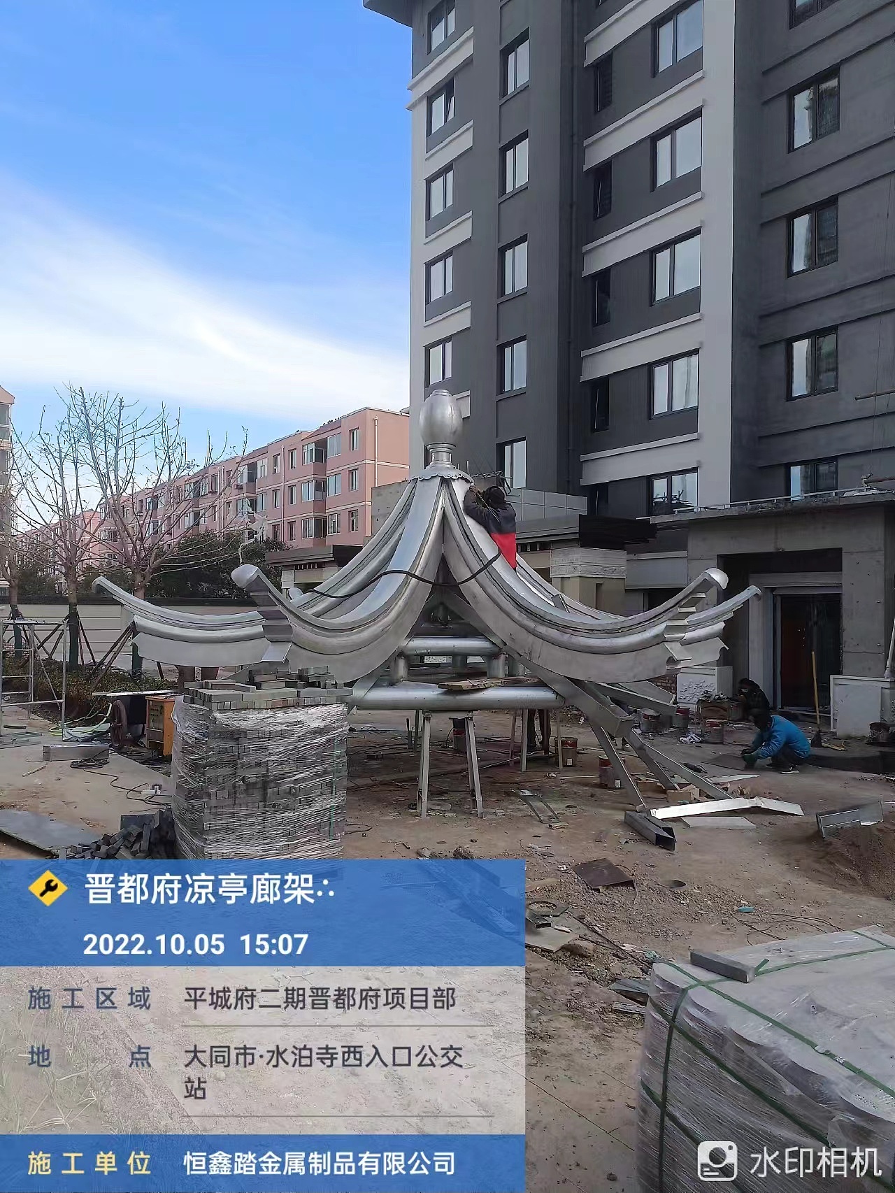 古建六角凉亭 小区景观金属六角凉亭