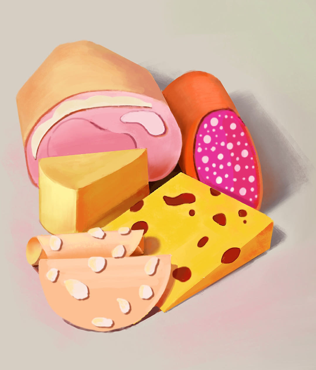 色彩练习100张（55/100）（图ZMzM2MDg4NDg0） - 绘画 - 站酷设计师夏绘生原创素材 - 站酷ZCOOL