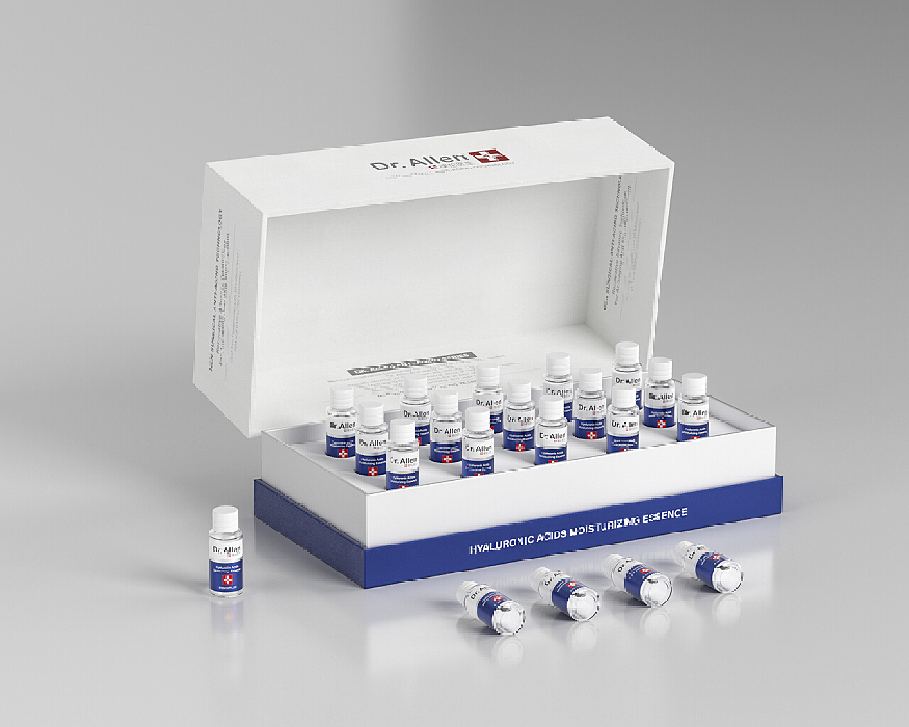 一组玻尿酸精华液包装设计 医美包装 套盒|平面|包装|旭xu__原创作品-站酷ZCOOL