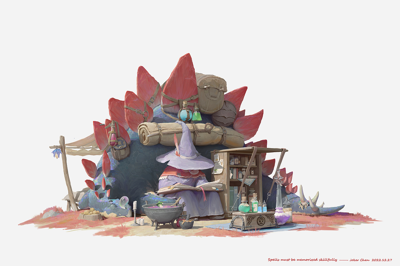 场景老师陈克凡新图分享《剑龙的魔法屋》