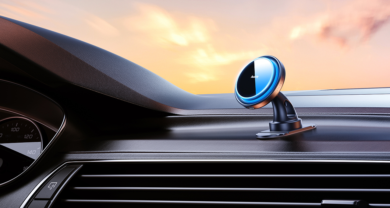 20240601-产品渲染-车载无线充（图ZMzcwMTIxMTM2） - 产品 - 站酷设计师叫大雄好了原创素材 - 站酷ZCOOL