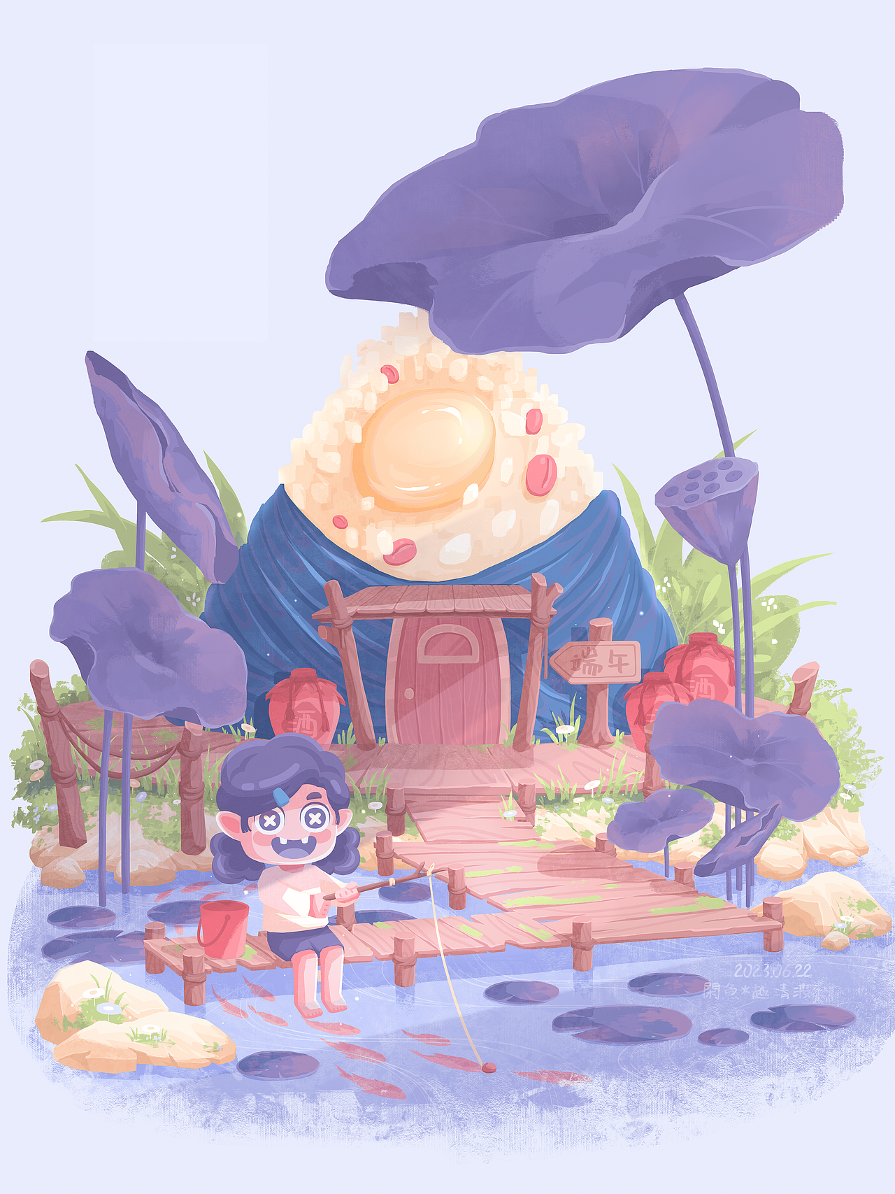 部分插画作品小结（图ZMzYxNDcwMTg4） - 绘本 - 站酷设计师閑魚*越清波原创素材 - 站酷ZCOOL