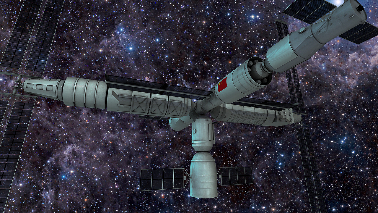 中国航天 天宫空间站（图ZMzE2MzQ1NzAw） - 其他三维 - 站酷设计师伟大法是发原创素材 - 站酷ZCOOL