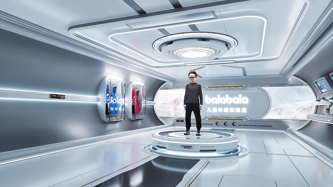 巴拉巴拉机甲羽绒服三维形象片