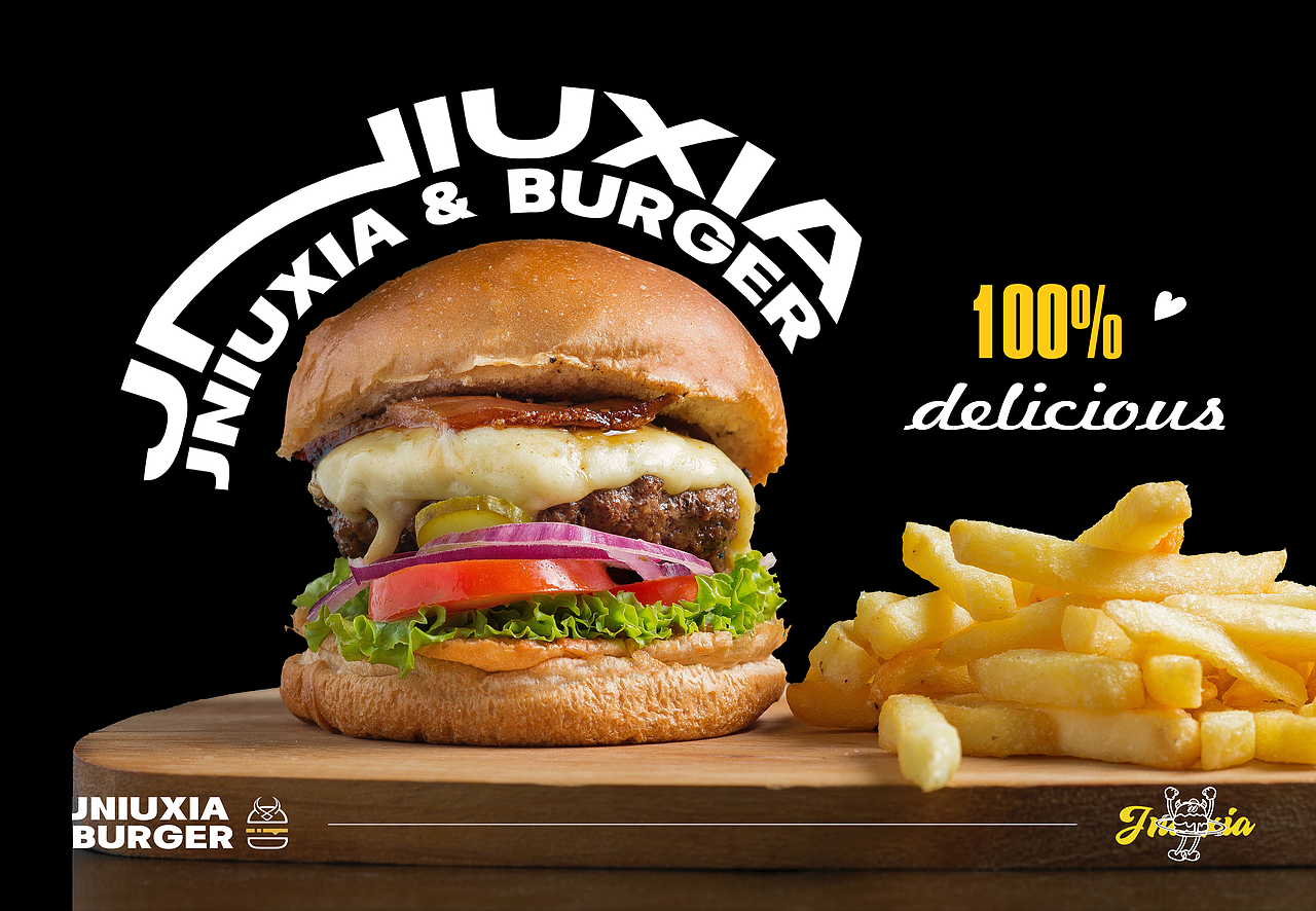 劲牛侠·美式手作汉堡品牌全案设计|vi设计|ip设计