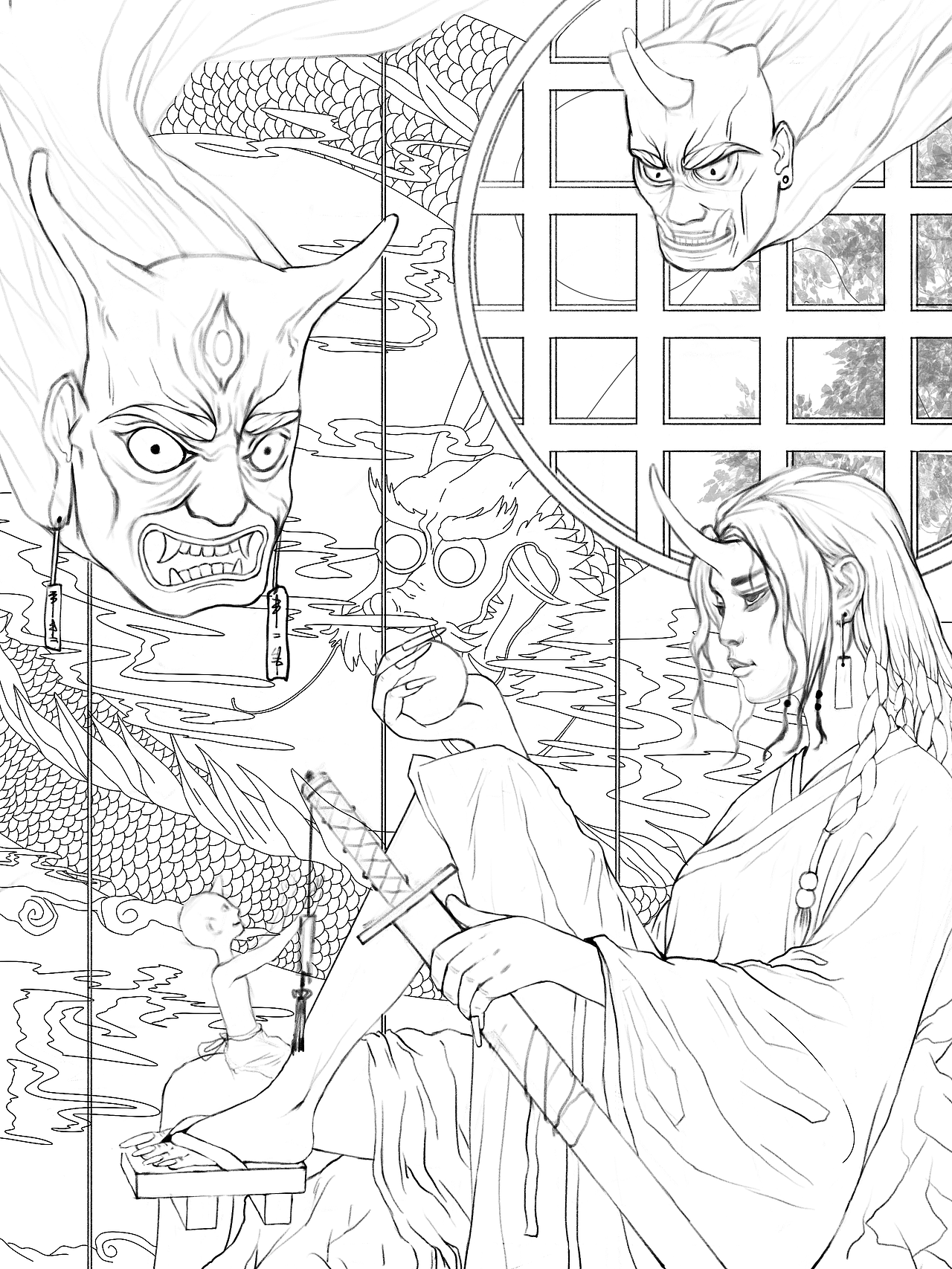 原创插画|《鬼神图》