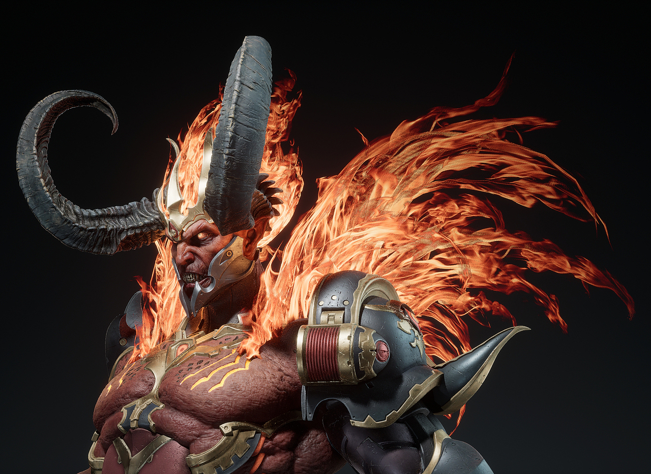 3D角色模型《Devil》（图ZMzM5MjYxMjky） - 人物/生物 - 站酷设计师杜相伯原创素材 - 站酷ZCOOL