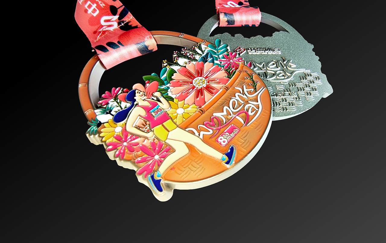"女王驾到"2022女神节线上马拉松奖牌设计