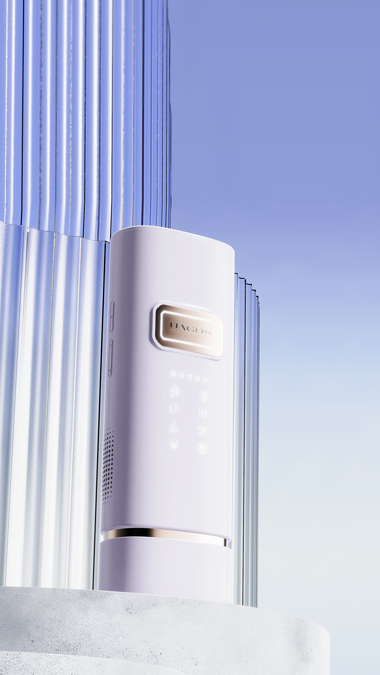 UAGOS脱毛仪（图ZMzIxODk1MzEy） - 生活用品 - 站酷设计师设际邹工业设计原创素材 - 站酷ZCOOL