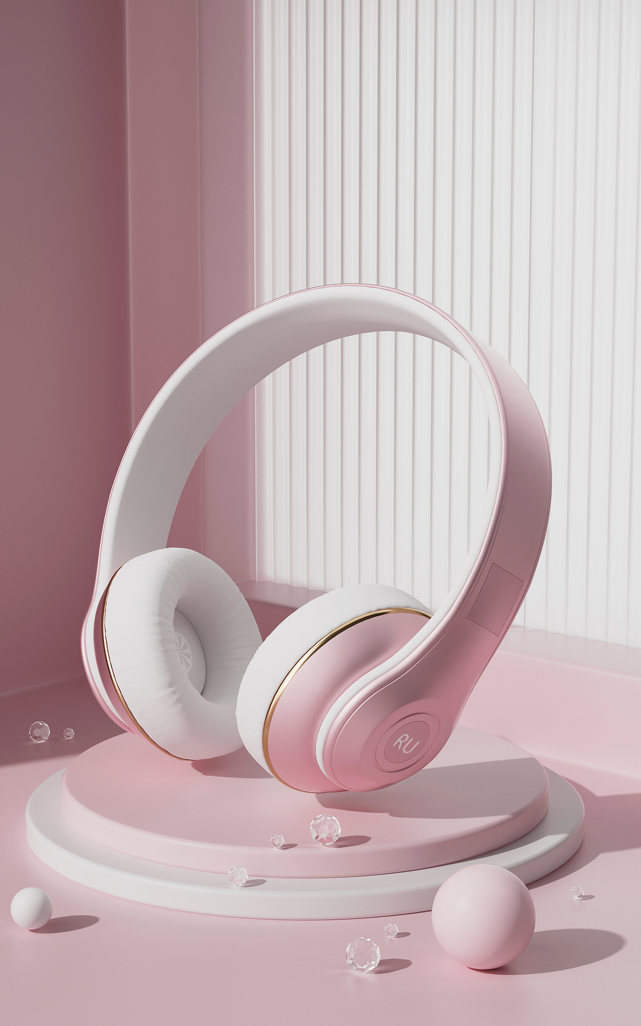 C4D建模\渲染-耳机（图ZMzY0NTI3Njg4） - 产品 - 站酷设计师萤火流光原创素材 - 站酷ZCOOL