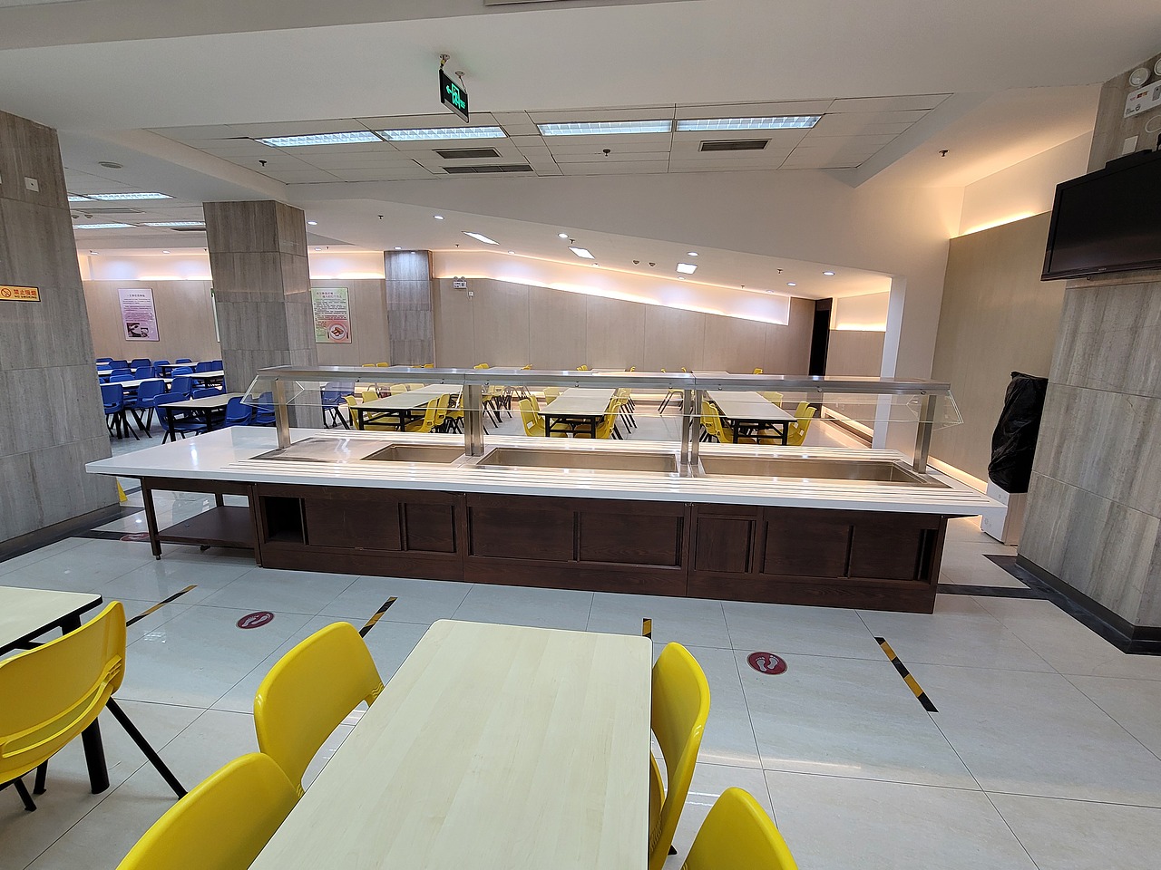 餐台自助餐台定制 大理石取餐台