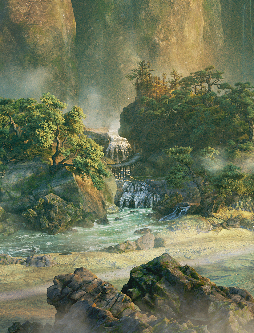 央视大型文化节目#《诗画中国》#《溪山行旅图》