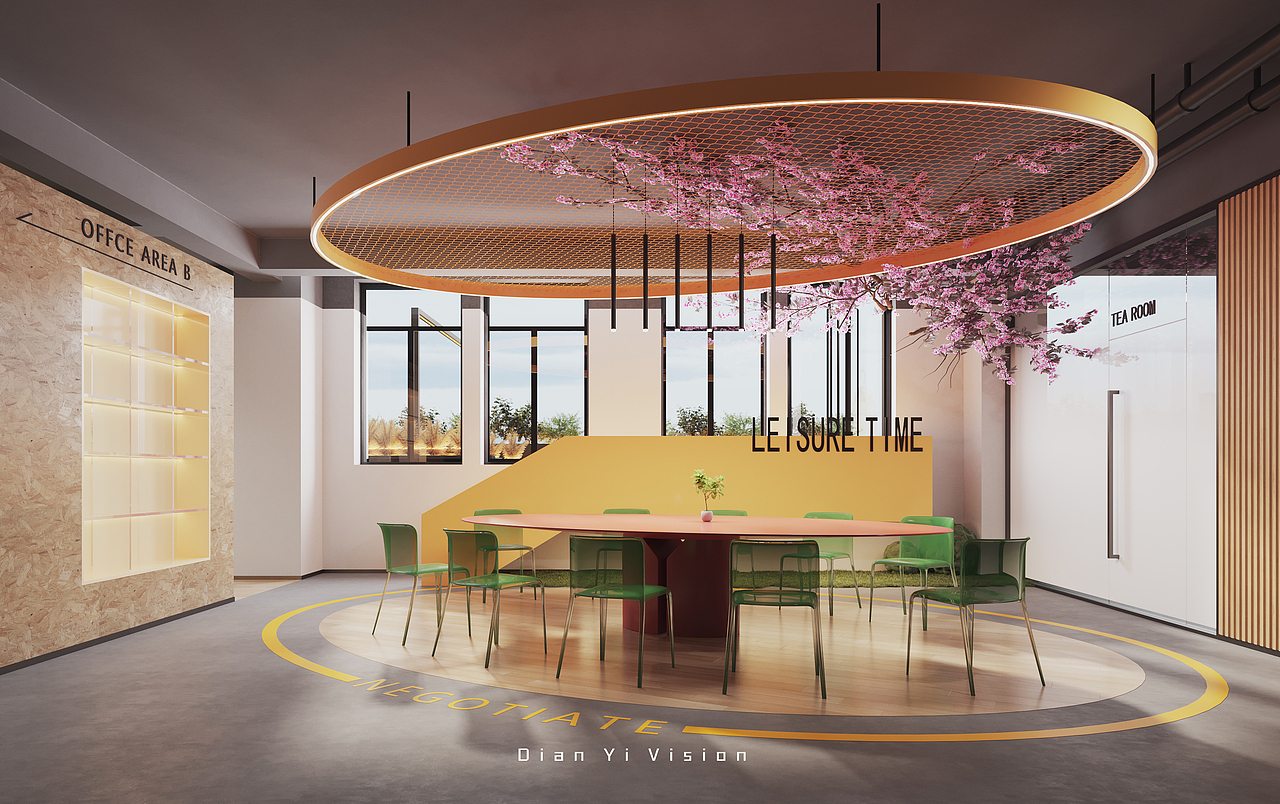 办公空间效果表现（图ZMzAwNjUxMzQ0） - 商业空间设计 - 站酷设计师Max点意原创素材 - 站酷ZCOOL