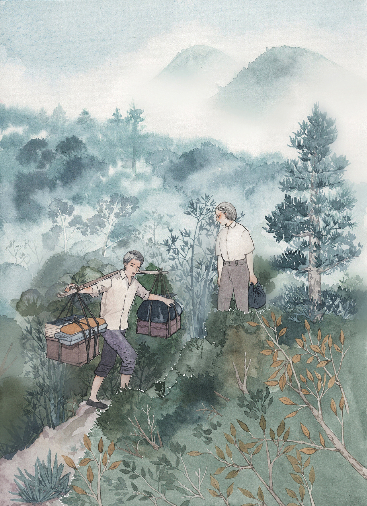 2019年份参与的插图项目，忆苦思甜的命题创作（图ZMjk3NDE0NTA0） - 绘本 - 站酷设计师真门三尺原创素材 - 站酷ZCOOL