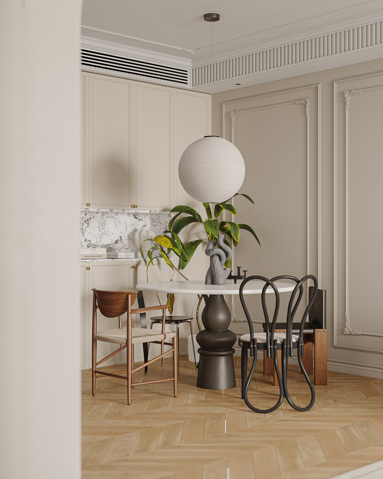 奶油风简约法式（图ZMzQyOTU0Mzgw） - 家装设计 - 站酷设计师小狗叫大花原创素材 - 站酷ZCOOL