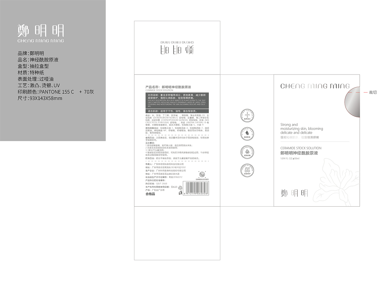 鄭明明品牌神经酰胺原液设计方案构建思路