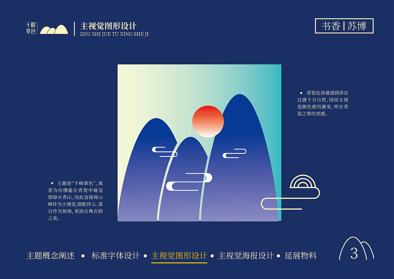 千峰翠色（展览）-提案设计（图ZMzI5NDQ0NjQ0） - 其他平面 - 站酷设计师墨茶麻薯原创素材 - 站酷ZCOOL
