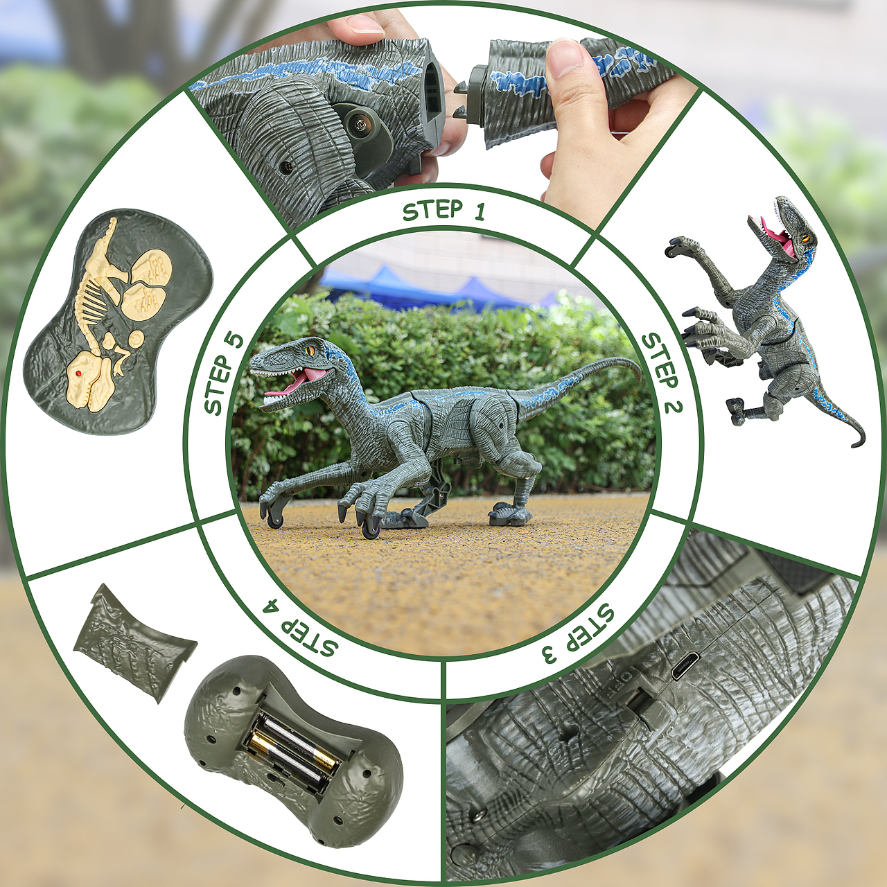 亚马逊 恐龙玩具 主图 A+